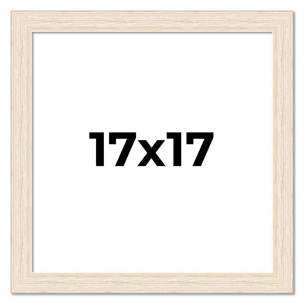 17x17 Wide Barnwood Picture Frame with UV-Resistant Acrylic & Acid Free Backing, Available in 6 Paint Finishes - Grey, Brown, White, and Black